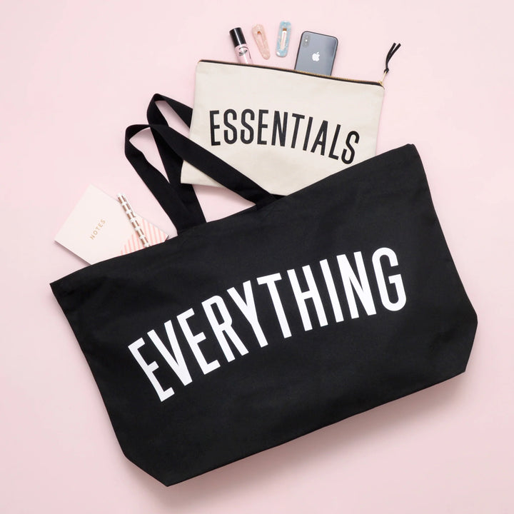 Alphabet Bags - Everything Bag - Black