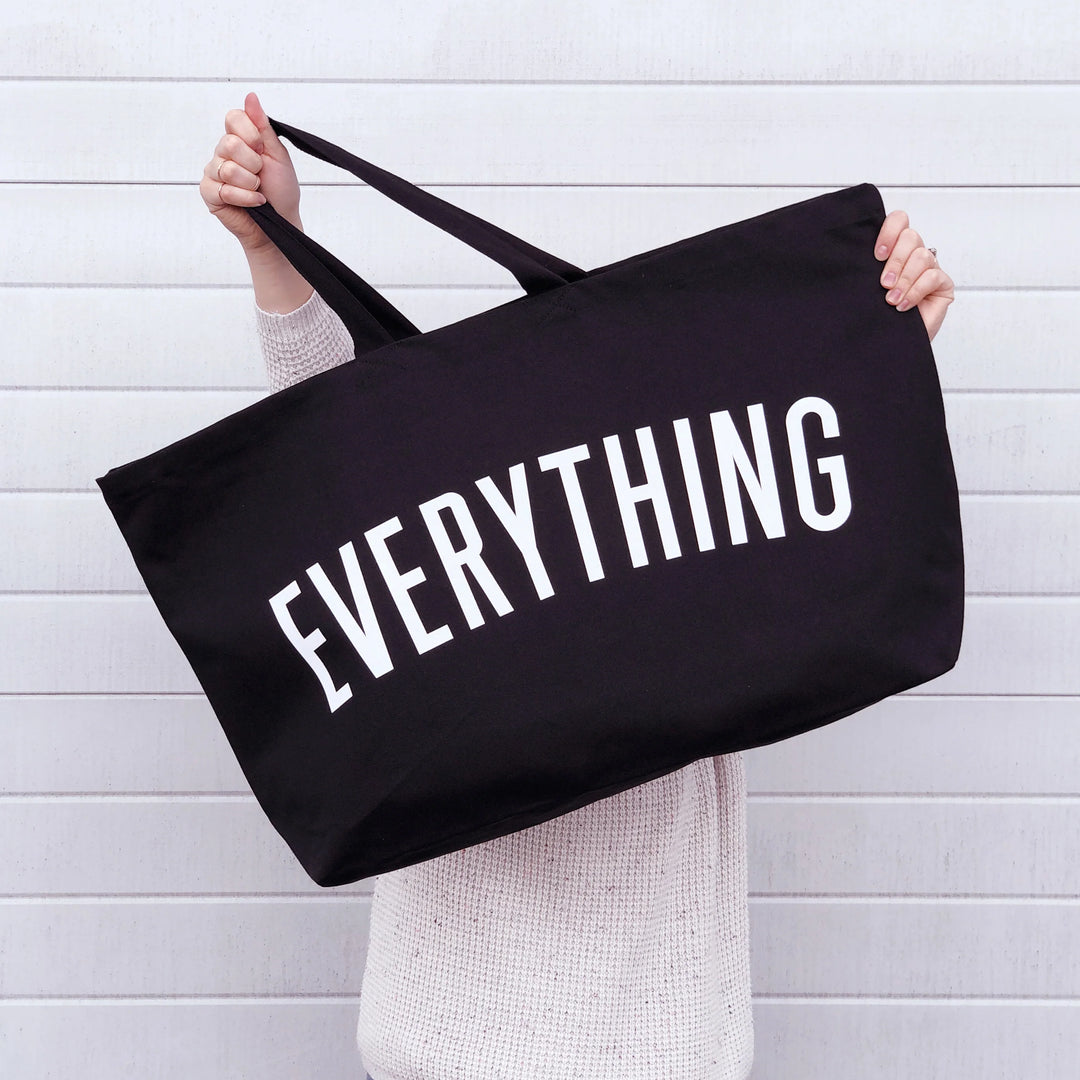 Alphabet Bags - Everything Bag - Black