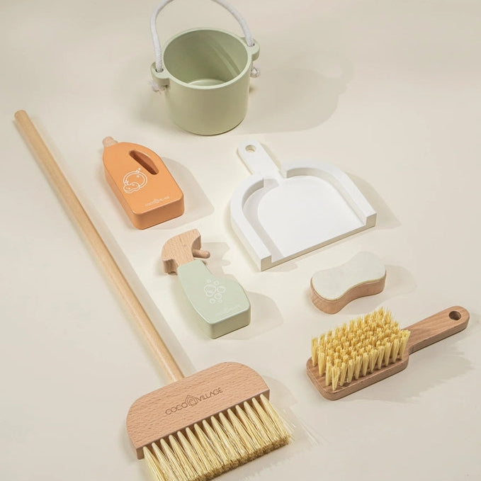 Coco Village - Wooden Cleaning Play Set