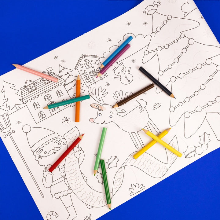 Colour Your Own Christmas Poster – Festive Stick & Colour Activity