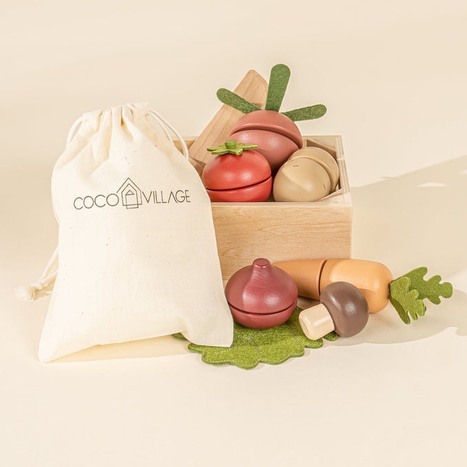 Coco Village - Wooden Vegetables Playset