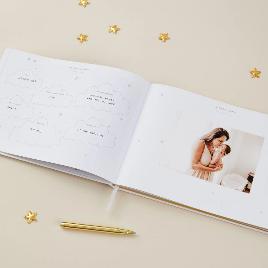 Blush & Gold - Baby Memory Book - Safari