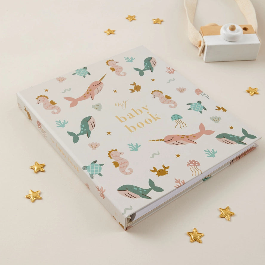 Blush & Gold - Baby Book - Sea Friends