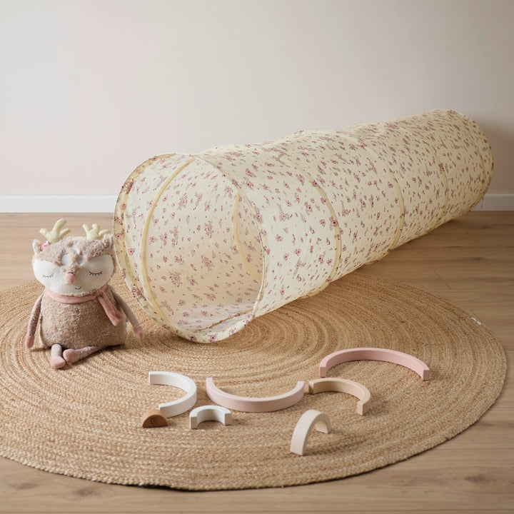 Bieco Spielwaren - Pop Up Play Tunnel - Vintage Flowers