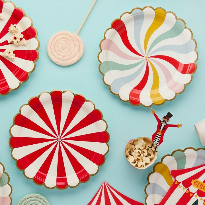 HootyBalloo By Green Club - Circus Paper Plates - Pack of 8