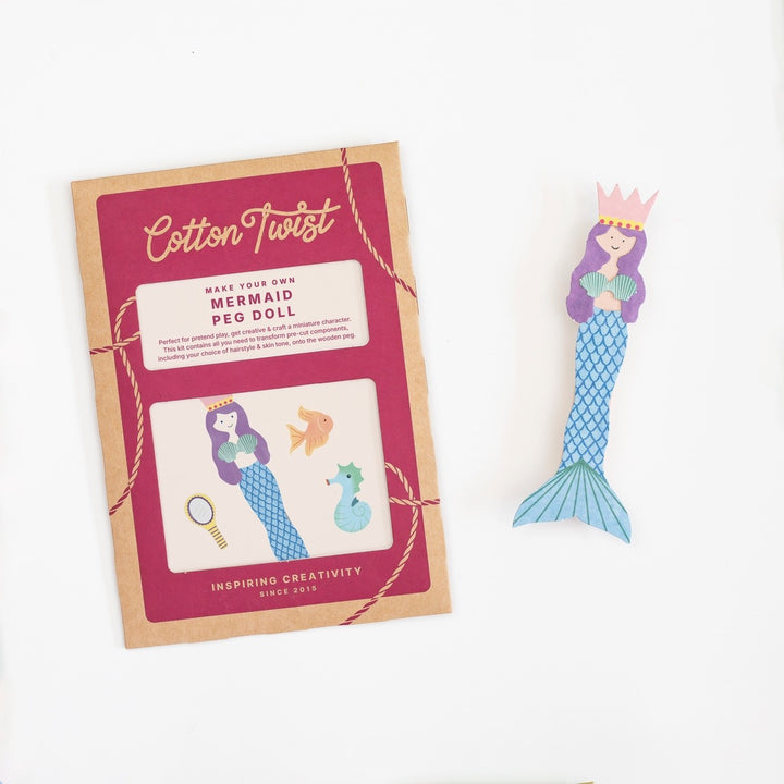 Cotton Twist - Make Your Own Mermaid Peg Doll
