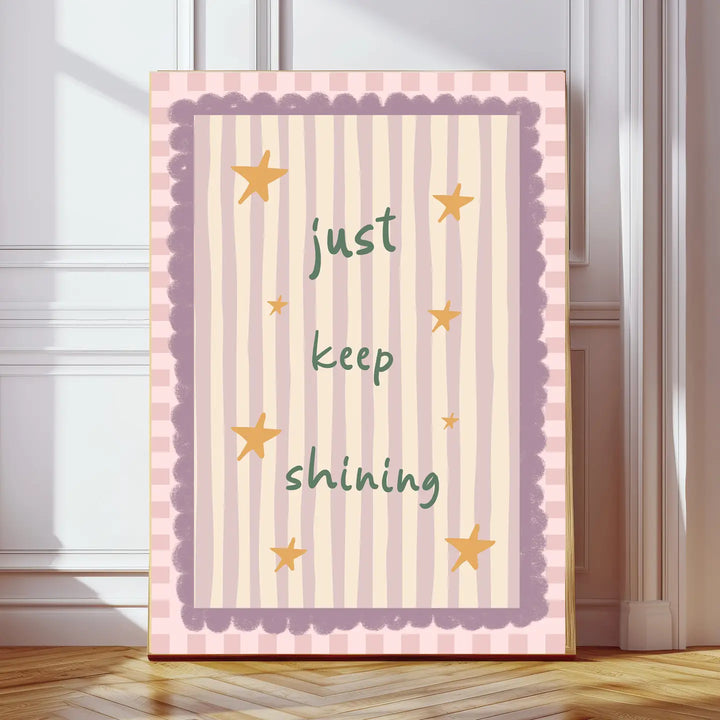 Kumo Art Prints - Art Print - Just Keep Shining - Mabel & Fox