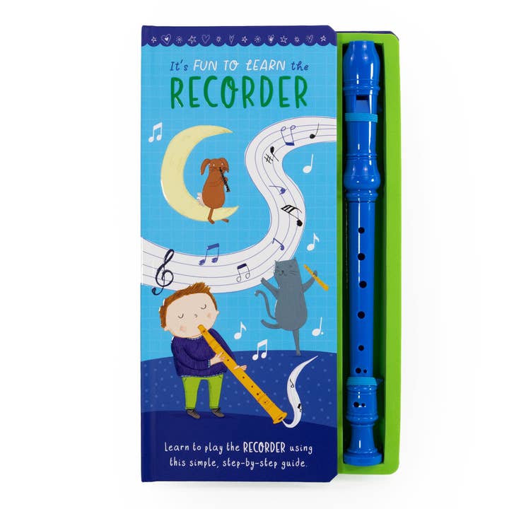 It's Fun To Learn the Recorder - Book & Recorder Set (Blue) - Mabel & Fox