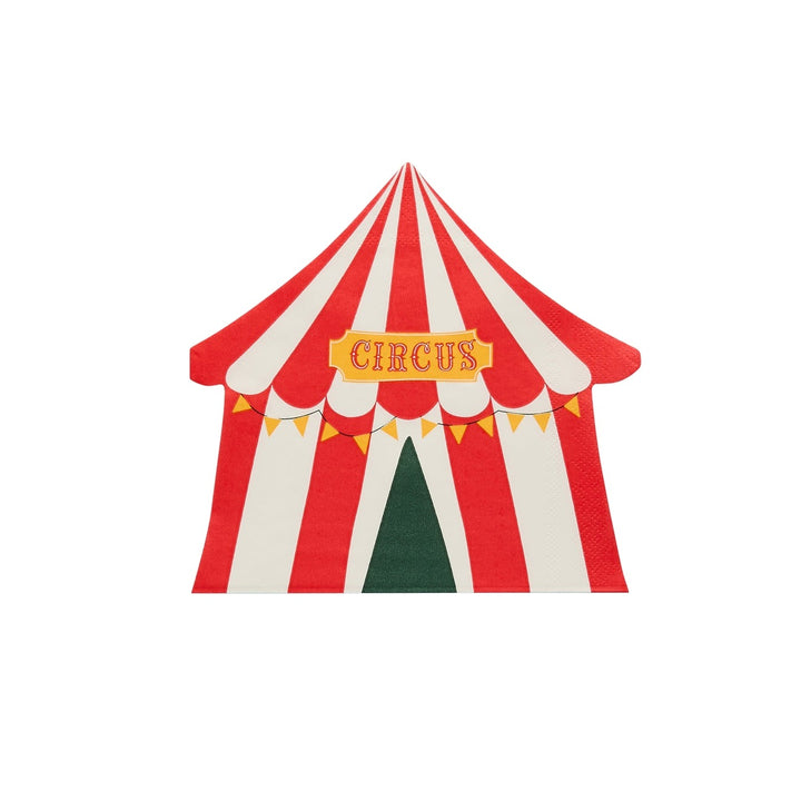 HootyBalloo By Green Club - Circus Tent Paper Napkins - (Pack of 16)