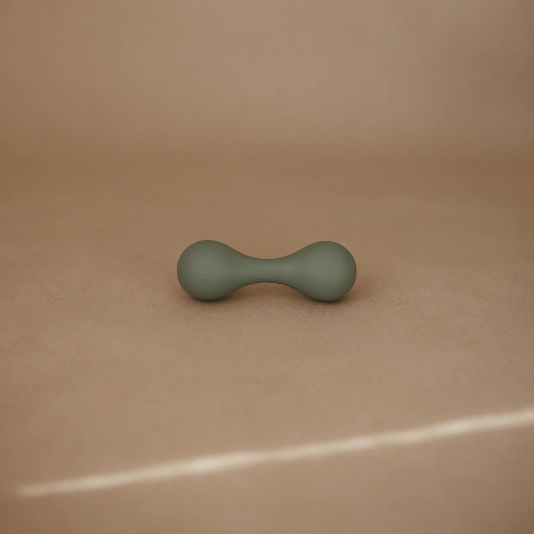Mushie - Silicone Baby Rattle -Dried Thyme