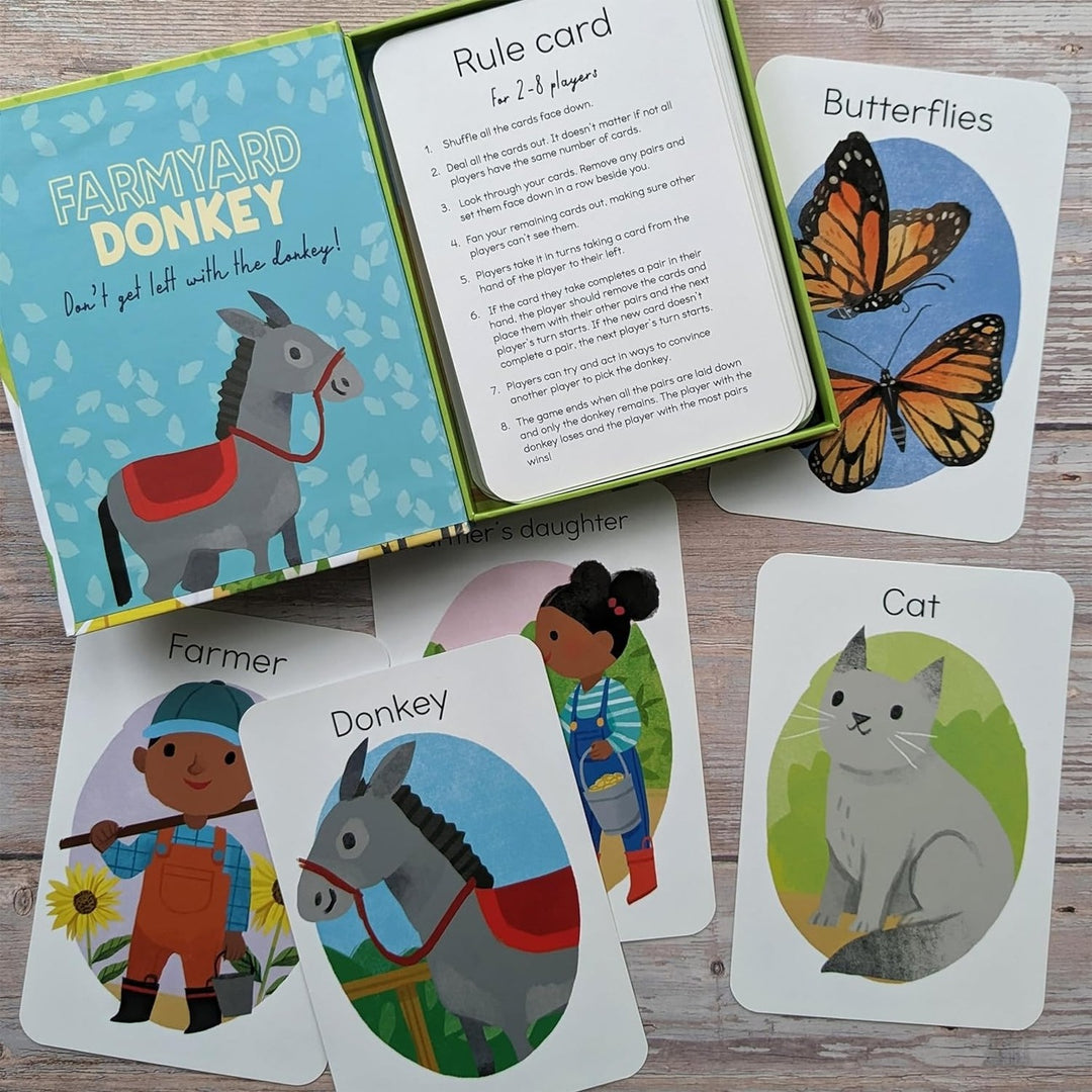 Farmyard Donkey - Children's Matching Card Game - Mabel & Fox
