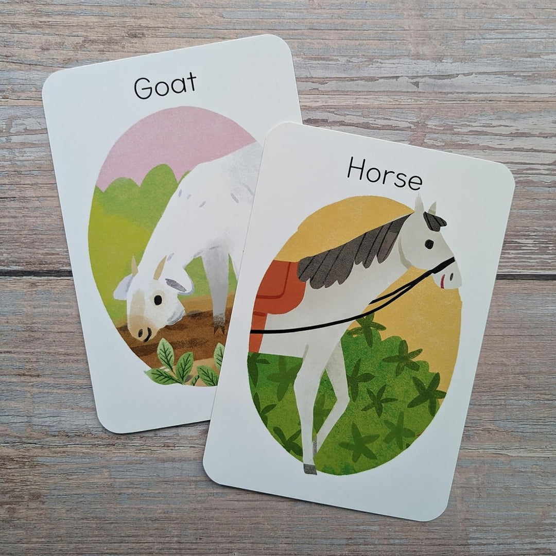 Farmyard Donkey - Children's Matching Card Game - Mabel & Fox