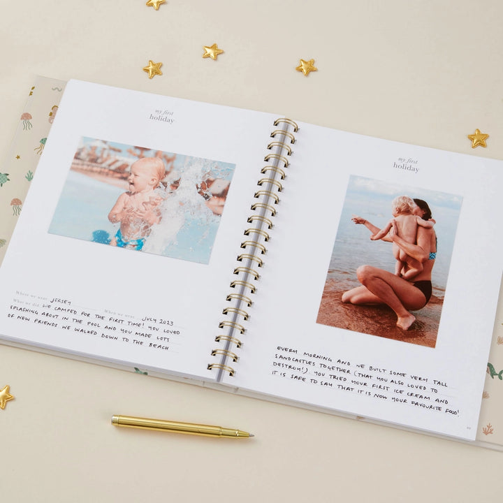 Blush & Gold - Baby Book - Sea Friends