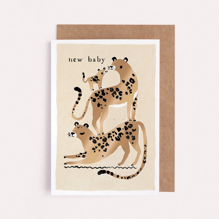 Sister Paper Co. - Greeting Card - Leopard New Baby