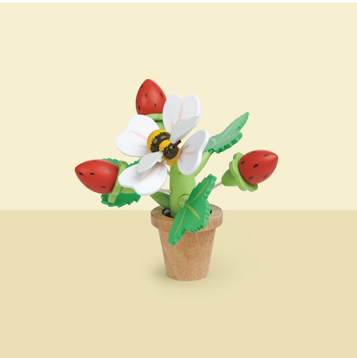 Tender Leaf - Strawberry Flower Pot - Mabel & Fox