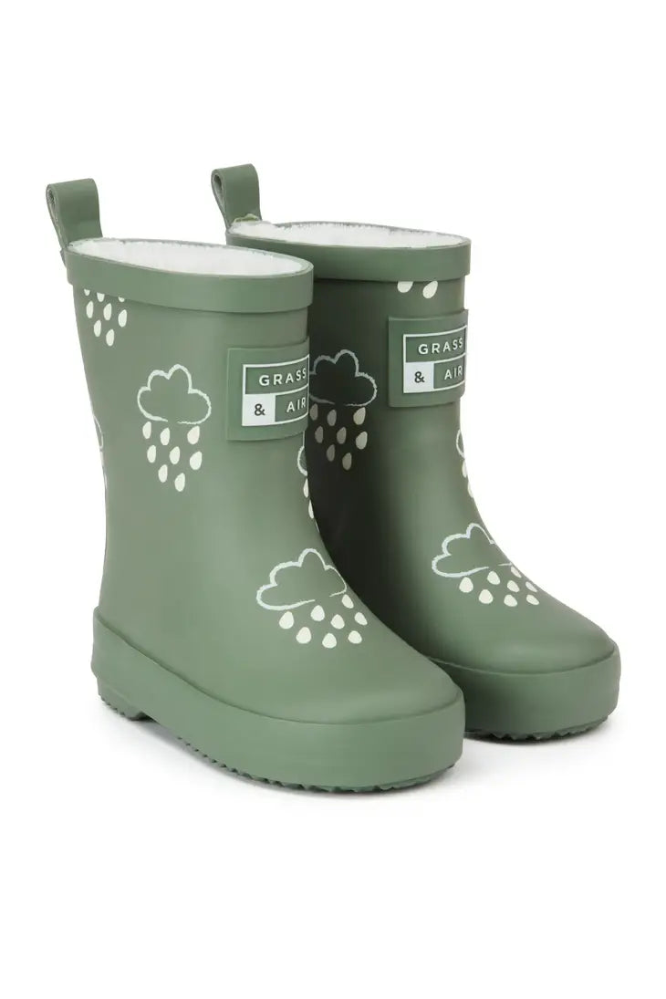 Grass & Air - Colour-Changing Cloud Wellies - Khaki