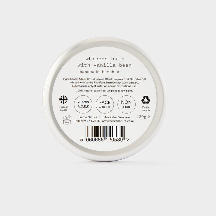 Fierce Nature – Whipped Body Balm – Vanilla - Mabel & Fox