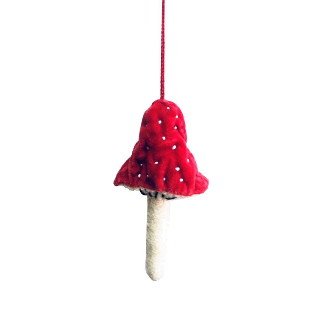 Fiona Walker - Christmas Decoration - Red Velvet Mushroom - Mabel & Fox