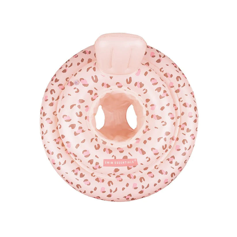 Swim Essentials - Baby Float - Pink Leopard-0-1 years - Mabel & Fox