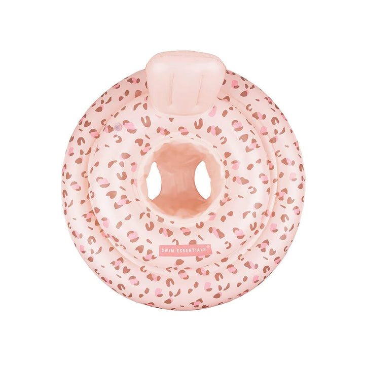 Swim Essentials - Baby Float - Pink Leopard-0-1 years - Mabel & Fox
