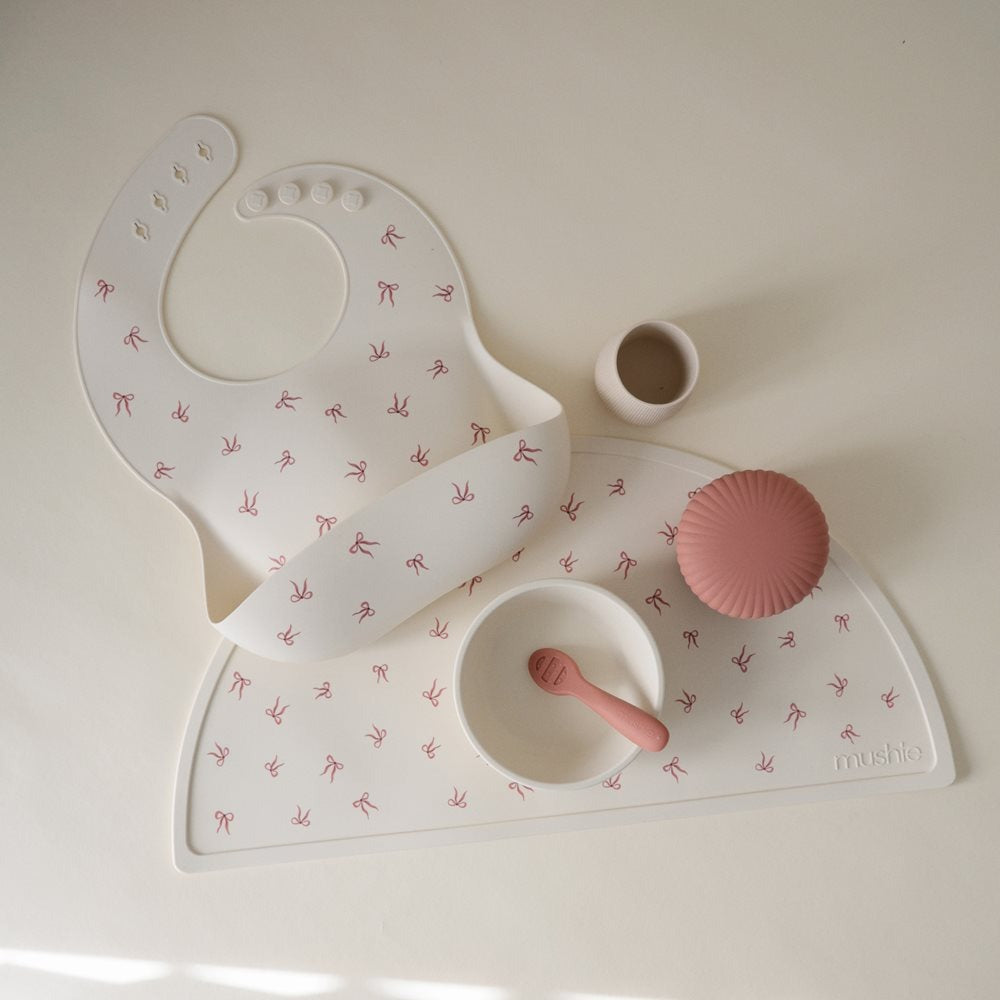Mushie - Silicone Bib - Bows