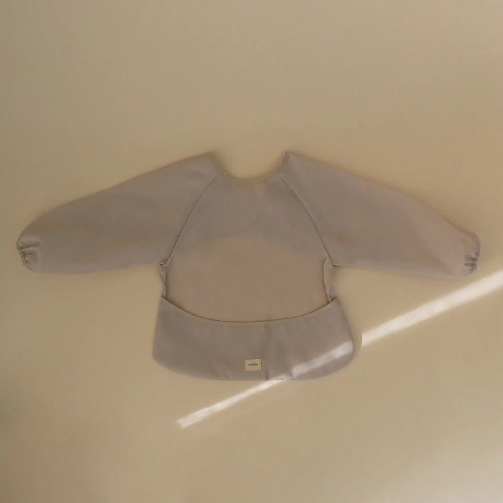 Mushie - Long Sleeve Bib - Fog