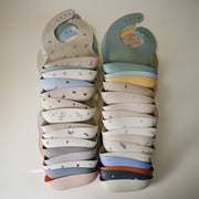Mushie - Silicone Bib - Cherries - Mabel & Fox