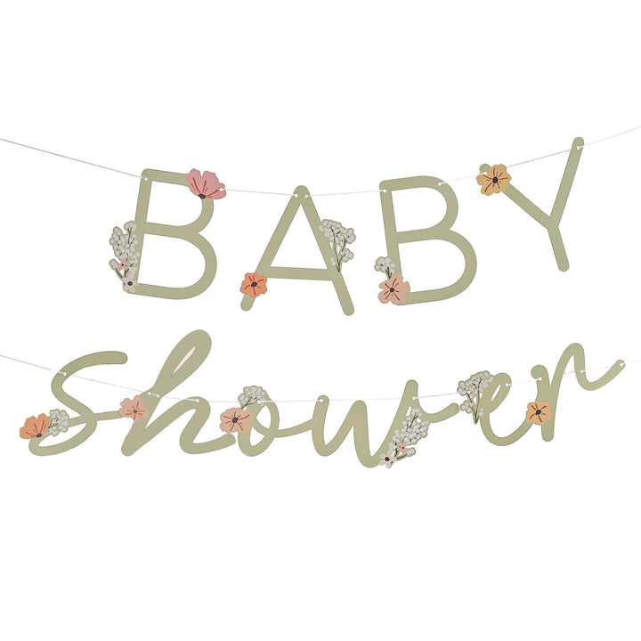 Ginger Ray - Floral Baby Shower Bunting