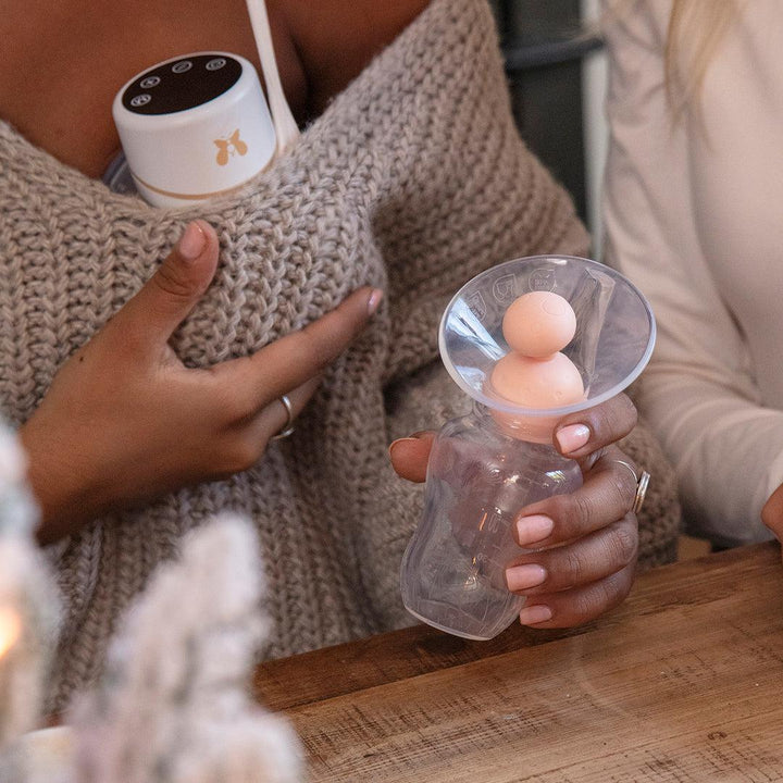 Fraupow - Silicone Breast Pump - Manual Breast Pump & Milk Collector