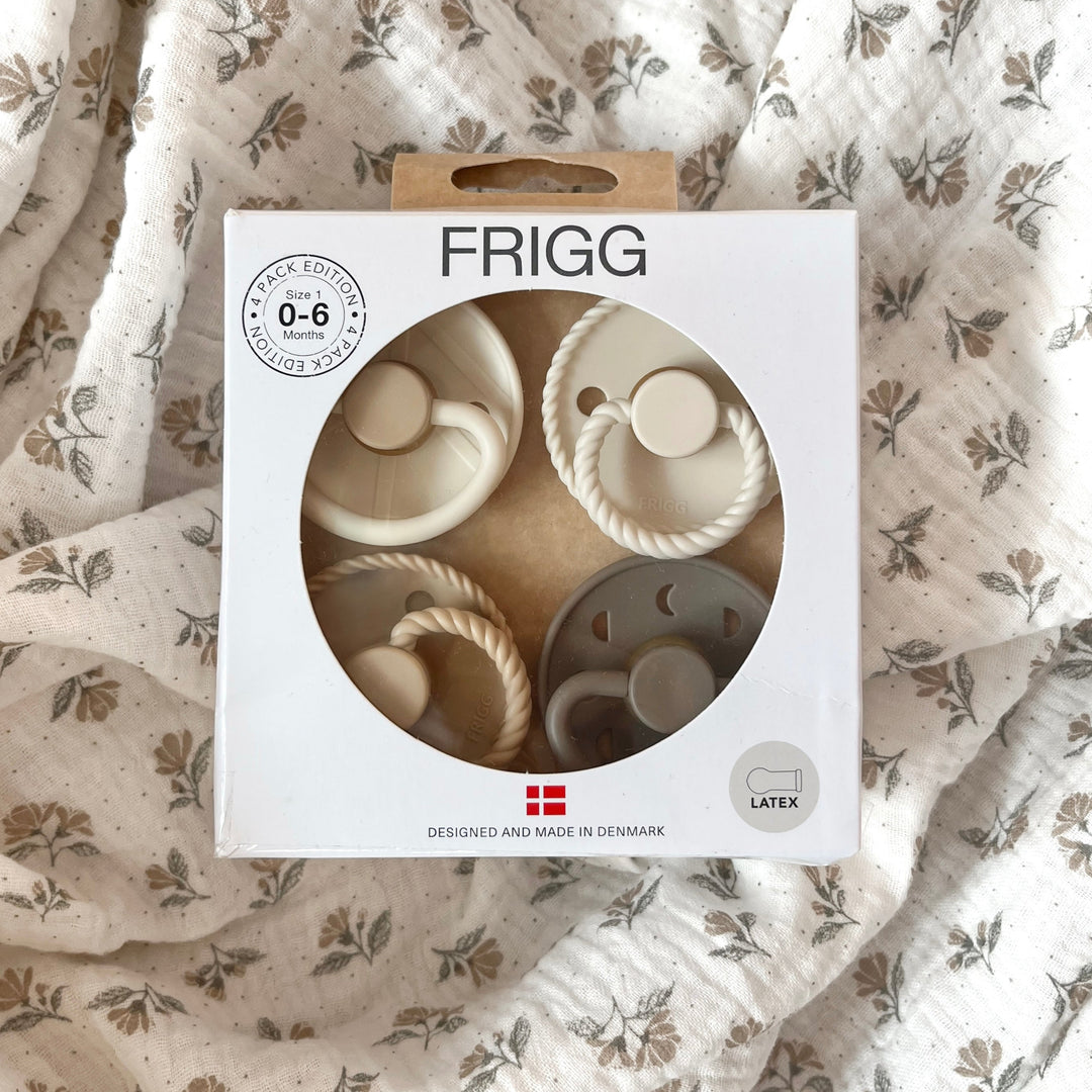 FRIGG - Pacifier - Crystal Sparkle - Size 1 (4 Pack) - Mabel & Fox