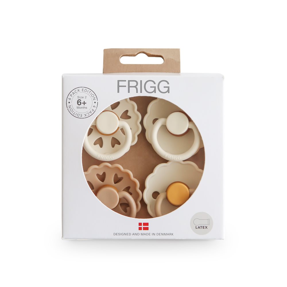 FRIGG - Pacifier - Snowflake Dream - Size 2 (4 Pack) - Mabel & Fox