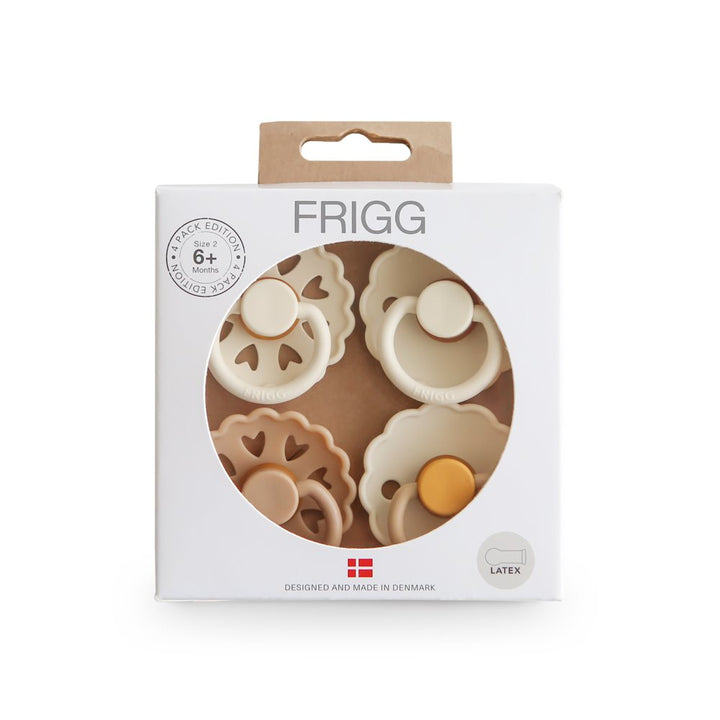 FRIGG - Pacifier - Snowflake Dream - Size 2 (4 Pack) - Mabel & Fox