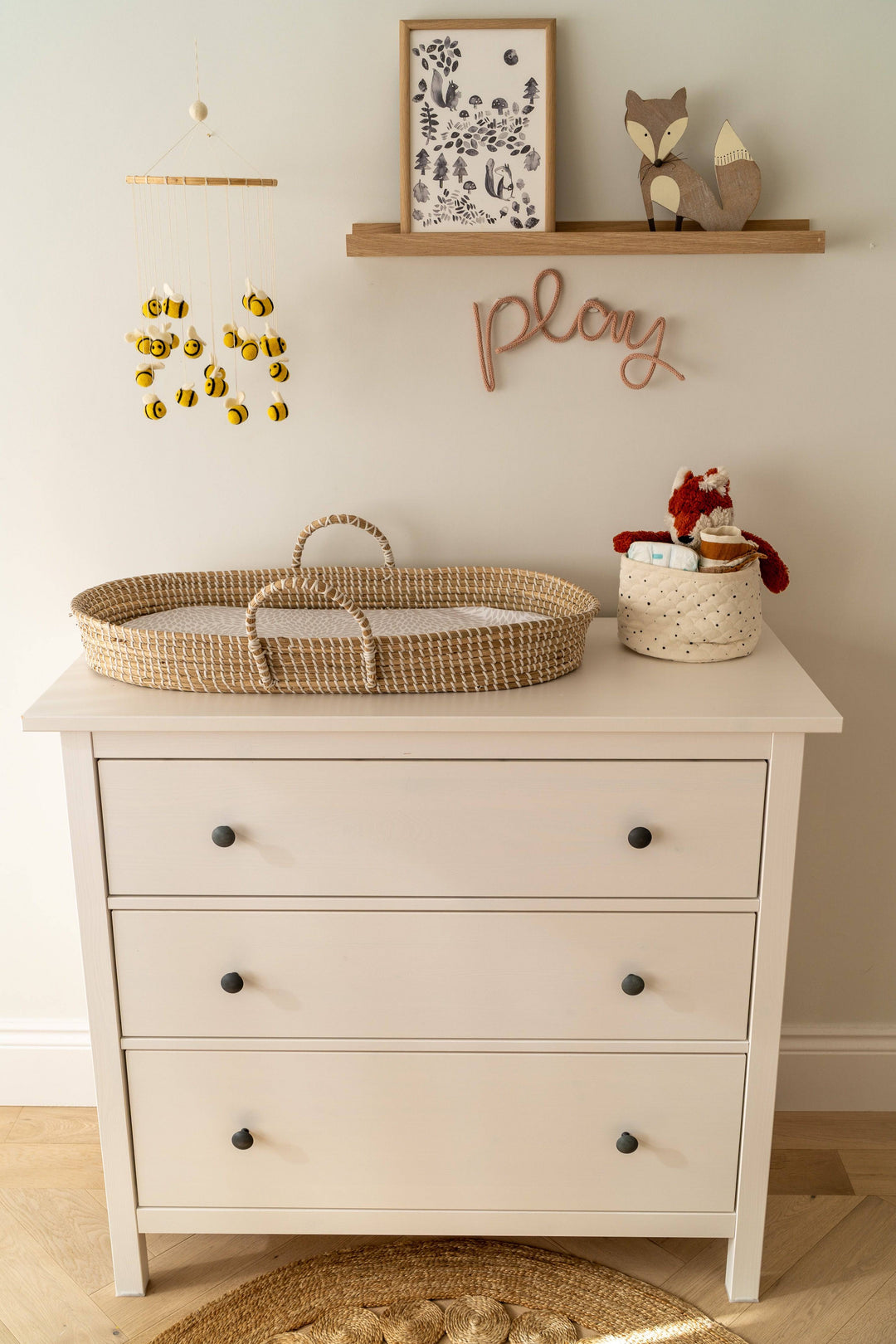 Gamcha - Baby Cot Mobile - Bumblebee - Mabel & Fox