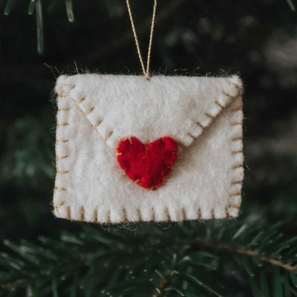 Gamcha - Handmade Christmas Decoration -  Santa's Letter - Mabel & Fox