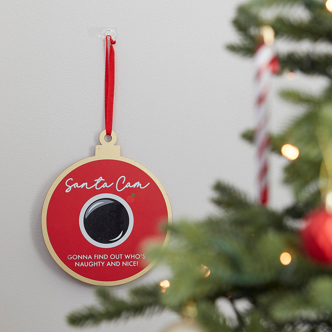 Ginger Ray - Christmas Tree Decoration - Wooden Santa Cam - Mabel & Fox