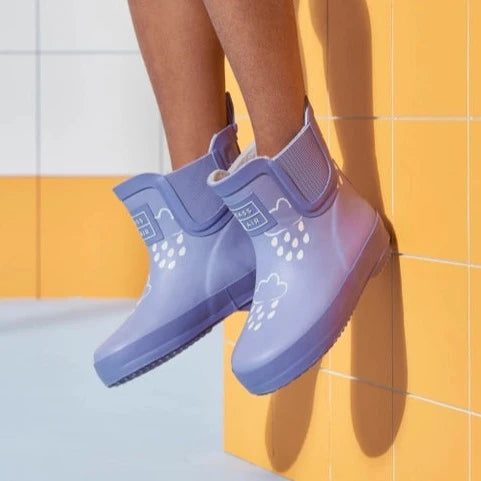 Grass & Air - Colour-Changing Cloud Short Wellies - Lavender - Mabel & Fox