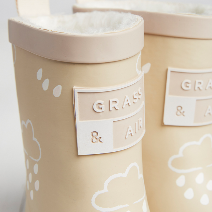 Grass & Air - Colour-Changing Cloud Wellies - Stone - Mabel & Fox