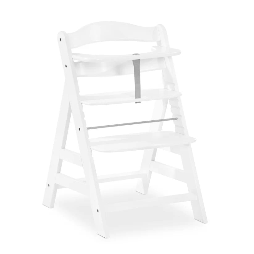 Hauck - Alpha+ Wooden Highchair - White - Mabel & Fox