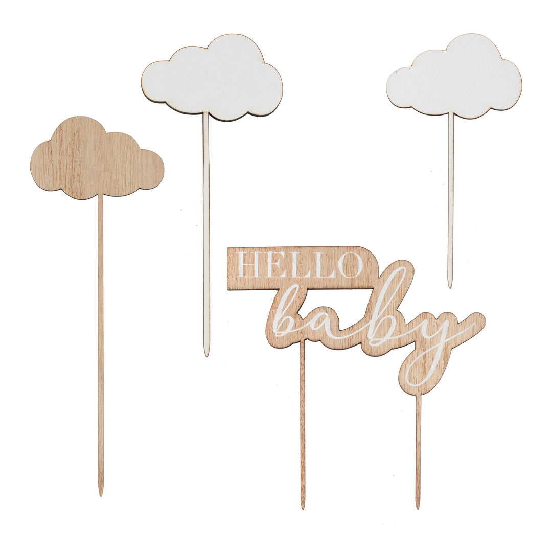 Ginger Ray - Hello Baby Clouds - Cake Topper