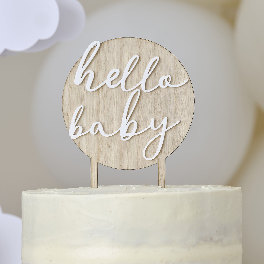 Ginger Ray - Hello Baby - Cake Topper