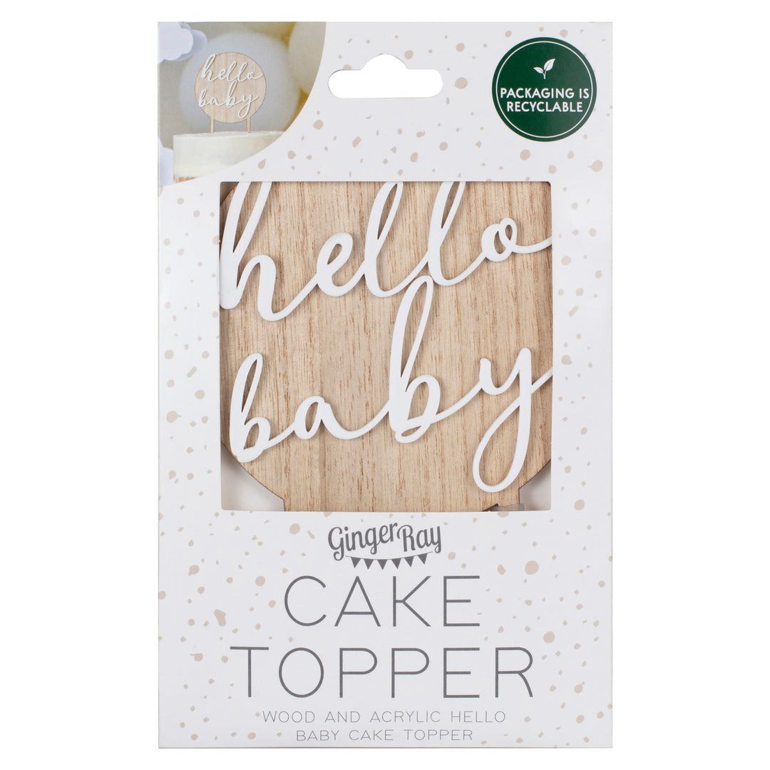 Ginger Ray - Hello Baby - Cake Topper