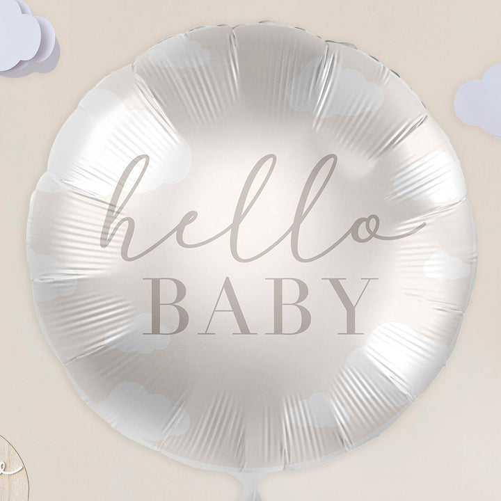 Ginger Ray - Hello Baby Clouds - Foil Balloon