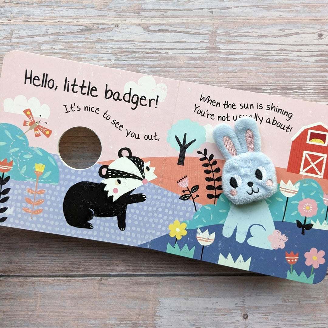 Hello Little Bunny - Children's Finger Puppet Book - Mabel & Fox
