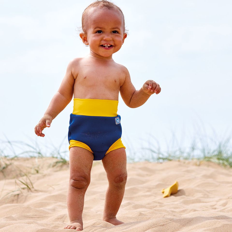 Splash About - Happy Nappy - Navy & Yellow