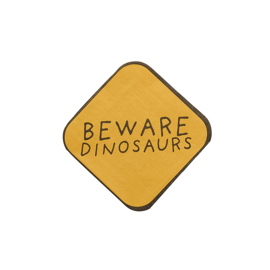 HootyBalloo By Green Club - Beware Dinosaurs Paper Napkins - (Pack of 16) - Mabel & Fox