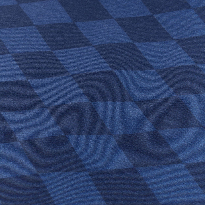 Nobodinoz – Hyde Park Waterproof Changing Pad – Denim Blue Diamonds - Mabel & Fox