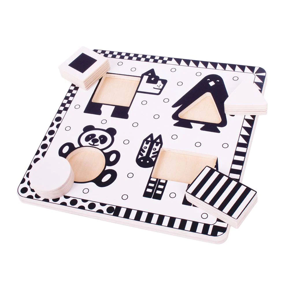 Bigjigs Toys - Puzzle - Animals Black and White