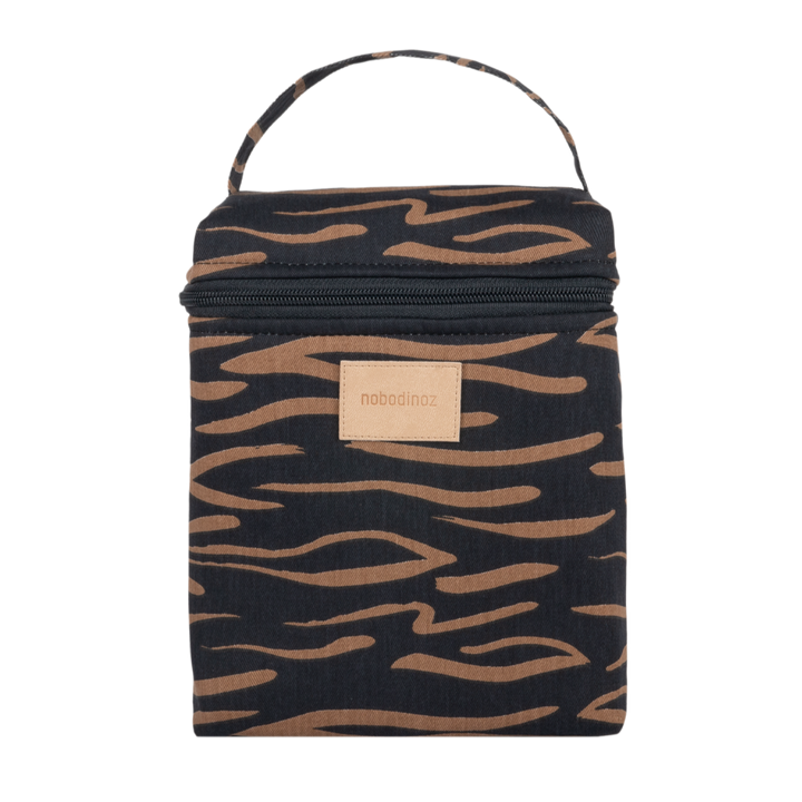 Nobodinoz-Hyde Park Insulated Baby Bottle And Lunch Bag- Blue Waves