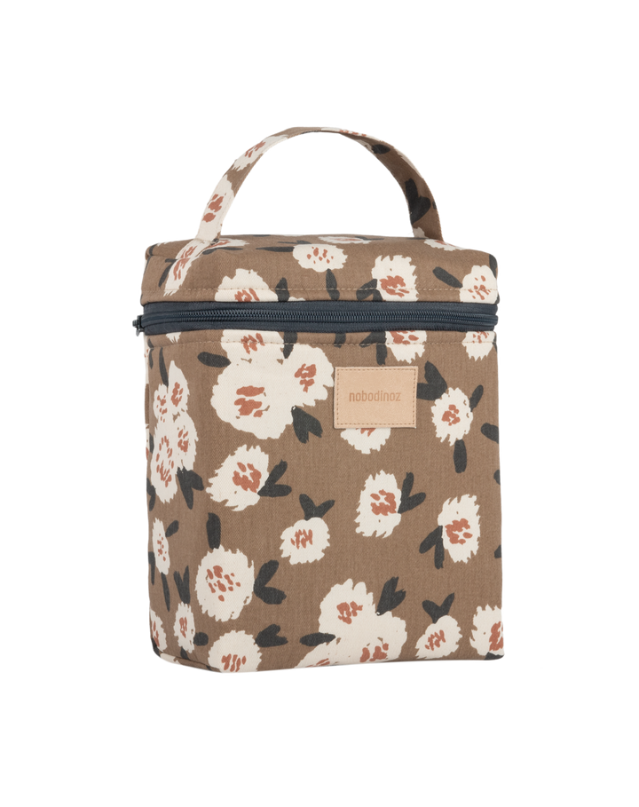 Nobodinoz-Hyde Park Insulated Baby Bottle And Lunch Bag- Camellia