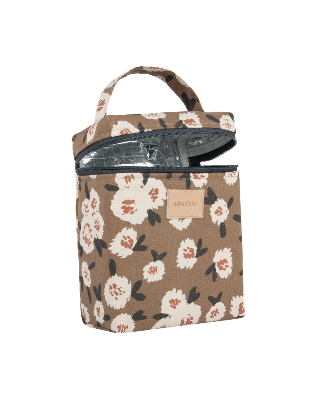 Nobodinoz-Hyde Park Insulated Baby Bottle And Lunch Bag- Camellia